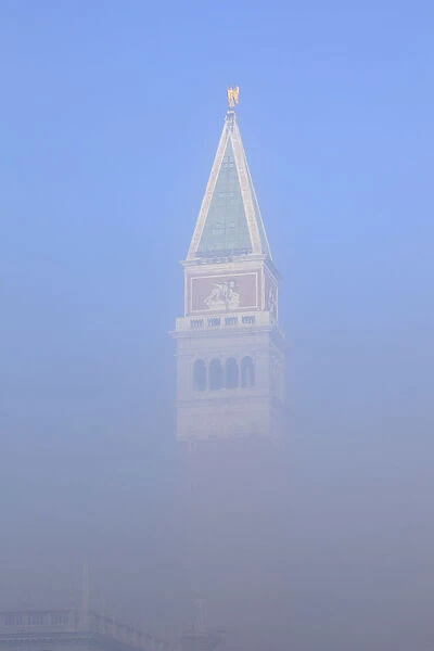 Piazza San Marco in the Fog, Venice, Veneto, Italy
