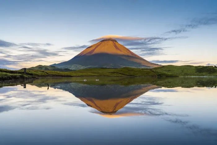 Framed Print : Pico island, Azores, Portugal. Lagoa do Capitao and Mount Pico Framed Print : Pico island, Azores, Portugal. Lagoa do Capitao and Mount Pico