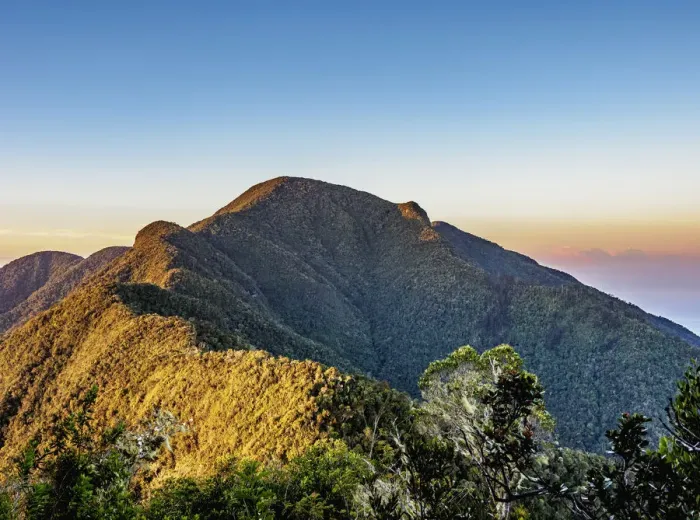 Framed Print : Pico Turquino at sunrise, Cuba highest mountain, Sierra Maestra