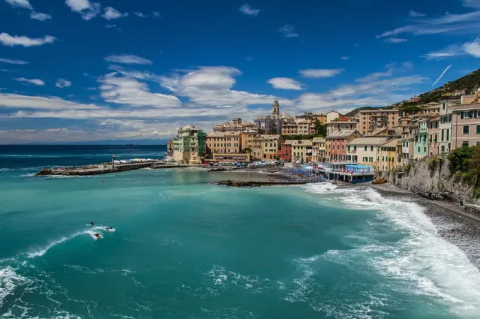 Framed Print : The picturesque colorful sea village of Bogliasco, Genoa, Liguria, Italy Framed Print : The picturesque colorful sea village of Bogliasco, Genoa, Liguria, Italy