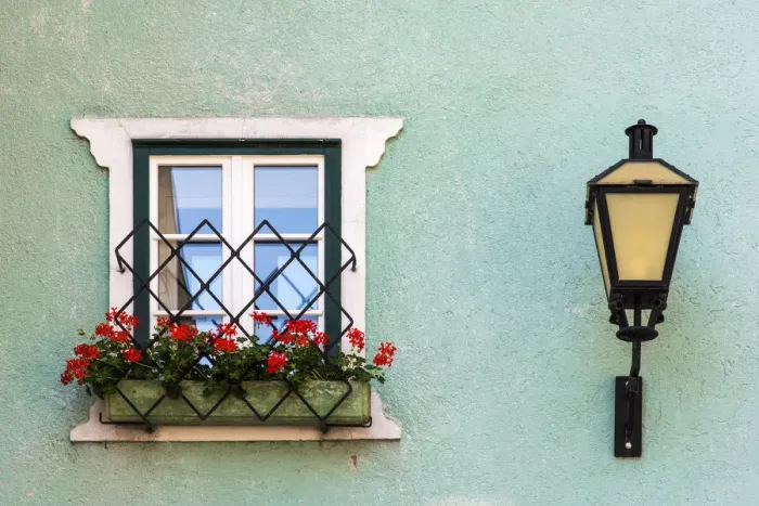 Framed Print : Picturesque corner of Hallstatt, Upper Austria, Austria Framed Print : Picturesque corner of Hallstatt, Upper Austria, Austria
