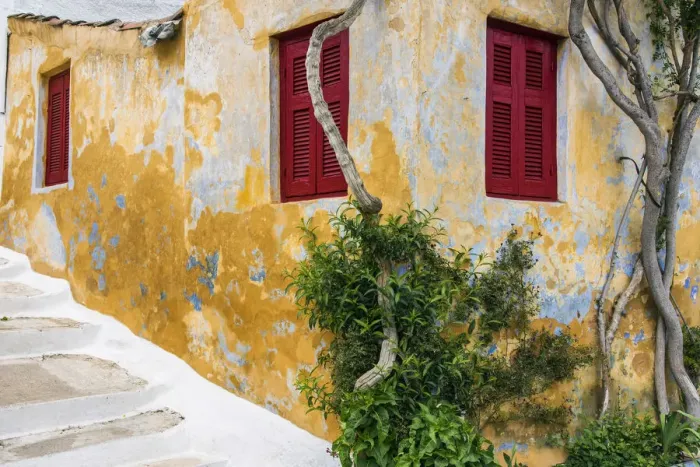 Framed Print : Picturesque corner of the neighborhood of Anafiotika, Athens, Attica, Greece Framed Print : Picturesque corner of the neighborhood of Anafiotika, Athens, Attica, Greece