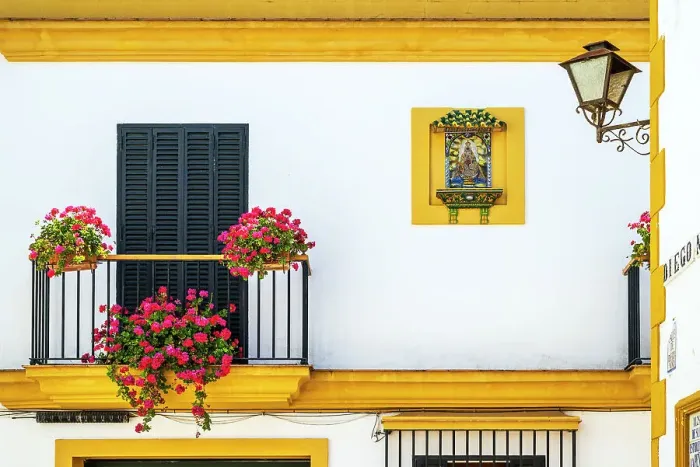 Framed Print : Picturesque corner of the old town, El Puerto de Santa Maria, Andalusia, Spain Framed Print : Picturesque corner of the old town, El Puerto de Santa Maria, Andalusia, Spain