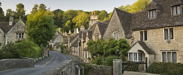 Picturesque cottages in the beautiful Cotswolds village of Castle Combe, Wiltshire