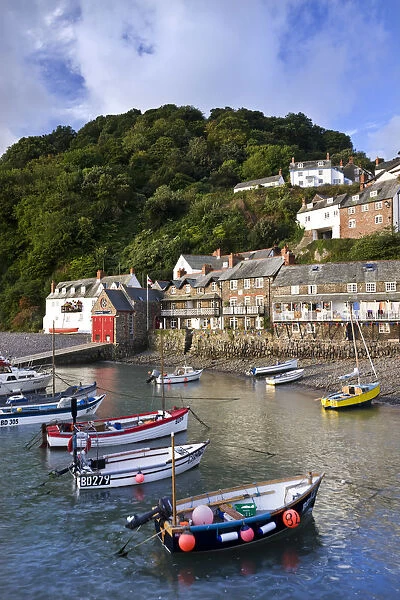Picturesque fishing village of Clovelly on the North Devon Coast, England