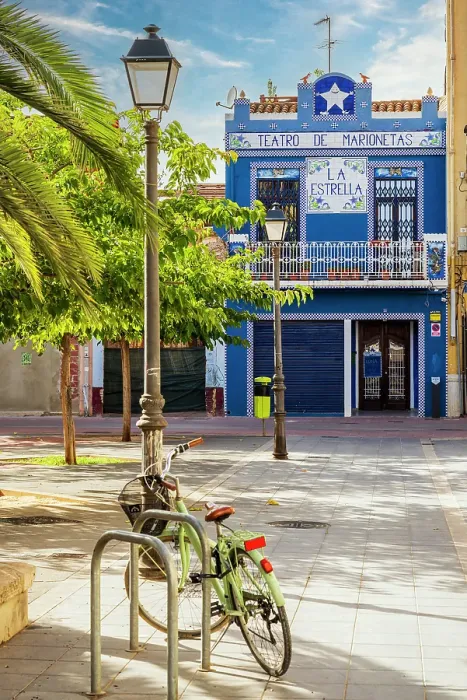 Framed Print : Picturesque street corner of El Cabanyal neighbourhood, Valencia, Valencian Community, Spain Framed Print : Picturesque street corner of El Cabanyal neighbourhood, Valencia, Valencian Community, Spain
