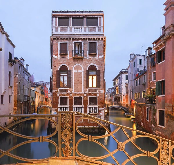 Picturesque View over the Rio de San Giovanni Laterano im Sestiere Castello; Venice