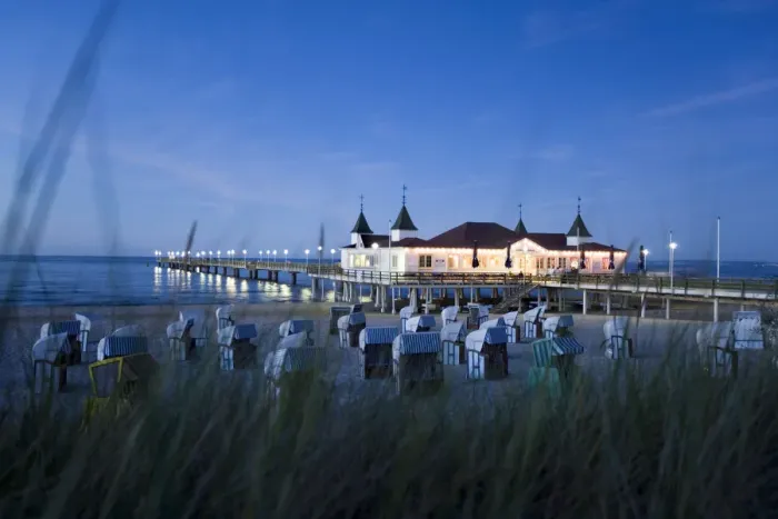 Framed Print : Pier, Ahlbeck, Usedom Island, Mecklenburg-Western Pomerania, Germany Framed Print : Pier, Ahlbeck, Usedom Island, Mecklenburg-Western Pomerania, Germany