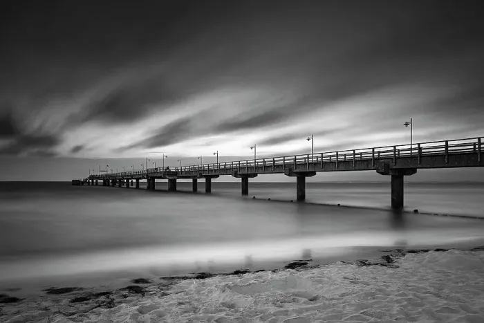 Framed Print : Pier on the beach of Bansin, Usedom Island, Baltic Sea, Mecklenburg-Western Pomerania, Germany Framed Print : Pier on the beach of Bansin, Usedom Island, Baltic Sea, Mecklenburg-Western Pomerania, Germany