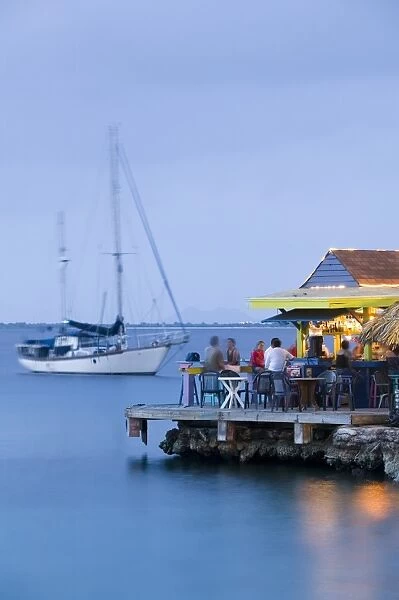 Pier Cafe, Kralendijk, Bonnaire, Netherlands Antilles, Caribbean
