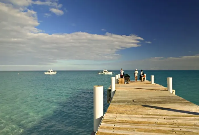 Framed Print : Pier, Grace Bay, Providenciales Island, Turks & Caicos, Caribbean Framed Print : Pier, Grace Bay, Providenciales Island, Turks & Caicos, Caribbean