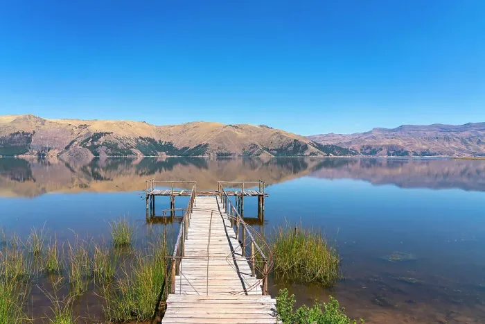 Framed Print : Pier on Laguna Pomacanchi, Acomayo Province, Cusco Region, Peru Framed Print : Pier on Laguna Pomacanchi, Acomayo Province, Cusco Region, Peru