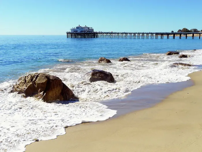 Framed Print : Pier, Malibu Beach, Los Angeles, Southern California, USA Framed Print : Pier, Malibu Beach, Los Angeles, Southern California, USA