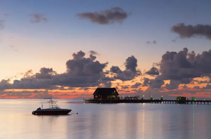 Framed Print : Pier at Olhuveli Beach and Spa Resort at sunset, South Male Atoll, Kaafu Atoll, Maldives Framed Print : Pier at Olhuveli Beach and Spa Resort at sunset, South Male Atoll, Kaafu Atoll, Maldives