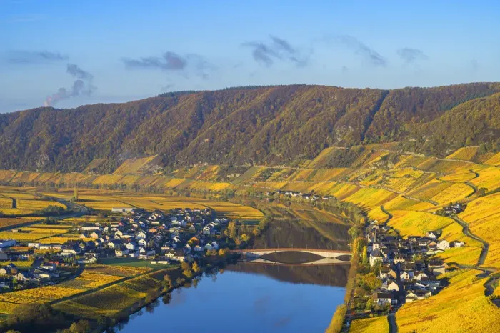 Framed Print : Piesport, Mosel valley, Rhineland-Palatinate, Germany Framed Print : Piesport, Mosel valley, Rhineland-Palatinate, Germany