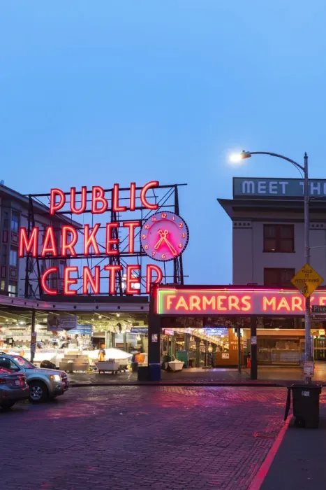 Framed Print : Pike Place Market, Seattle, Washington, USA Framed Print : Pike Place Market, Seattle, Washington, USA