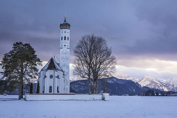 Pilgrimage Church of St. Coloman, Schwangau, Allgaeu, Bavaria, Germany