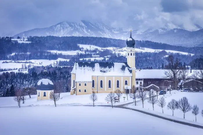 Framed Print : Pilgrimage Church of St. Marinus zu Wilparting near Irschenberg, Upper Bavaria, Bavaria