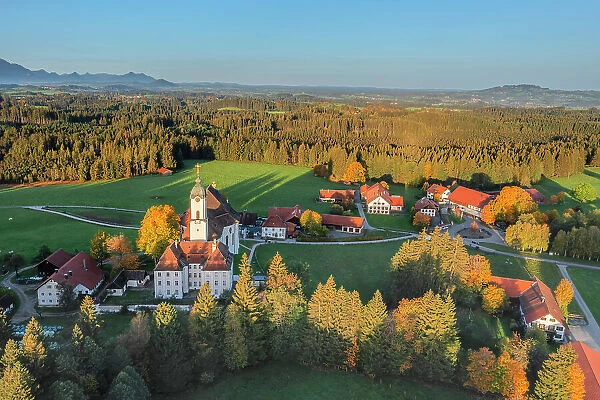 Pilgrim's church Wieskirche, Steingaden, Upper Bavaria, Bavaria, Germany