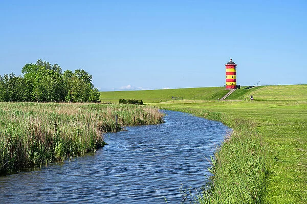 Pilsum lighthouse, Krummhorn, East Frisia, Lower Saxony, Germany