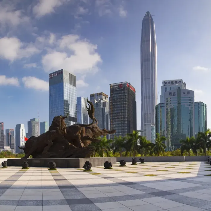 Framed Print : Ping An International Finance Centre (worldas 4th tallest building in 2017 at 600m)