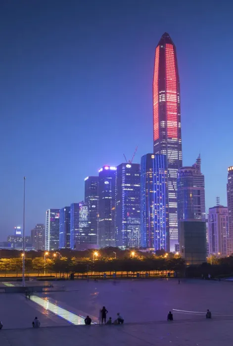 Framed Print : Ping An International Finance Centre (worlds 4th tallest building in 2017 at 600m)