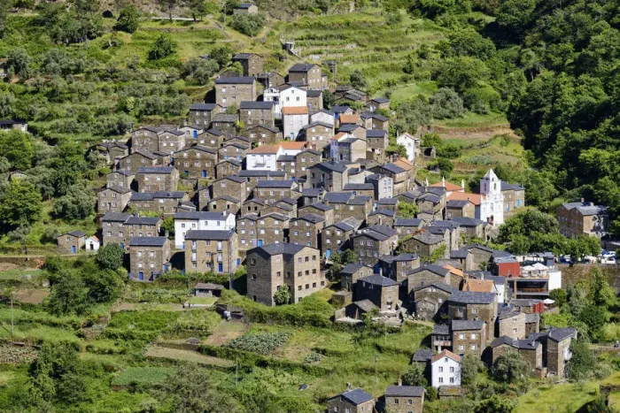 Framed Print : Piodao, a traditional village in the heart of Portugal. All the houses in the village are built with schist Framed Print : Piodao, a traditional village in the heart of Portugal. All the houses in the village are built with schist