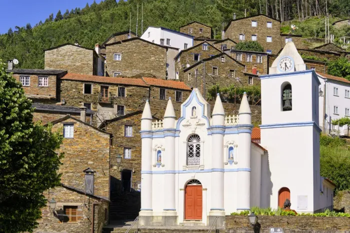 Framed Print : Piodao, a traditional village in the heart of Portugal. All the houses in the village are built with schist Framed Print : Piodao, a traditional village in the heart of Portugal. All the houses in the village are built with schist