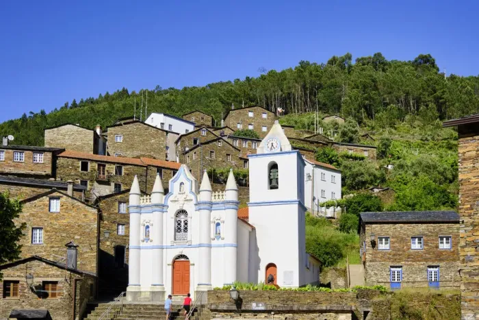 Framed Print : Piodao, a traditional village in the heart of Portugal. All the houses in the village are built with schist Framed Print : Piodao, a traditional village in the heart of Portugal. All the houses in the village are built with schist