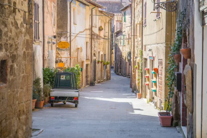 Framed Print : Pitigliano, Grosseto province, Tuscany, Italy