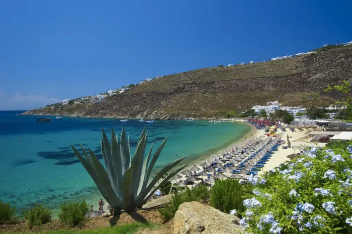 Framed Print : Platis Gialos, Mykonos, Cyclades, Greece