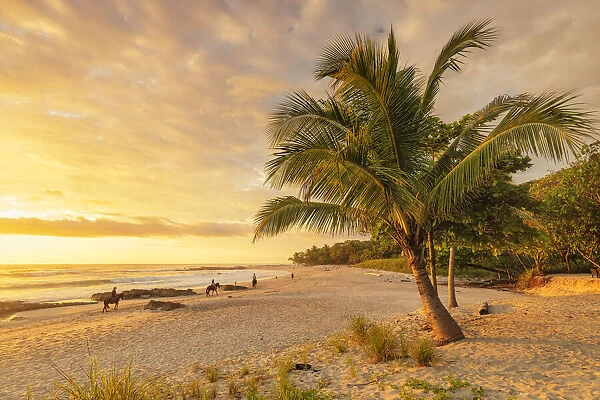 Playa Santa Teresa at sunset, Peninsula de Nicoya, Guanacaste, Costa Rica, Latin America