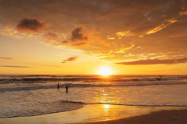 Playa Santa Teresa at sunset, Peninsula de Nicoya, Guanacaste, Costa Rica, Latin America