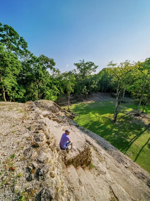 Framed Print : Plaza B, Cahal Pech Archaeological Reserve, San Ignacio, Cayo District, Belize