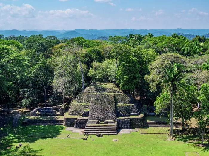 Framed Print : Plaza B, view from Caana, Caracol Archaeological Site, Cayo District, Belize Framed Print : Plaza B, view from Caana, Caracol Archaeological Site, Cayo District, Belize