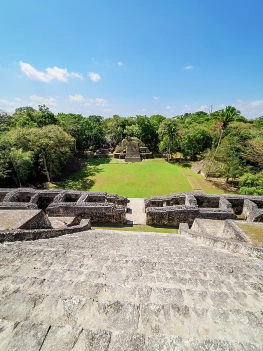 Framed Print : Plaza B, view from Caana, Caracol Archaeological Site, Cayo District, Belize Framed Print : Plaza B, view from Caana, Caracol Archaeological Site, Cayo District, Belize