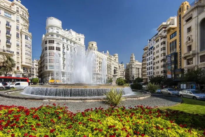 Framed Print : Plaza del Ayuntamiento, Valencia, Comunidad Valenciana, Spain