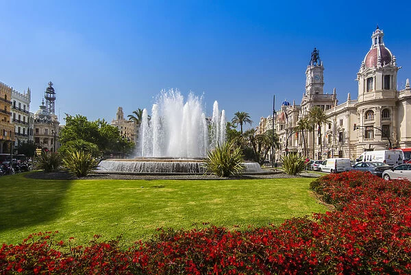 Plaza del Ayuntamiento, Valencia, Comunidad Valenciana, Spain
