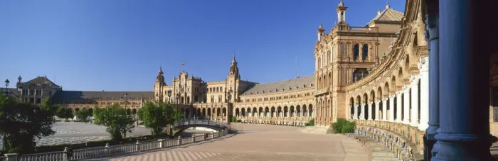 Framed Print : Plaza de Espana, Seville, Andalucia, Spain