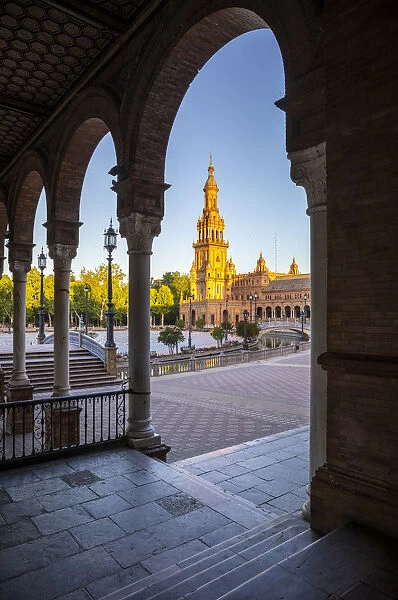 Plaza de Espana, Seville, Andalucia, Spain