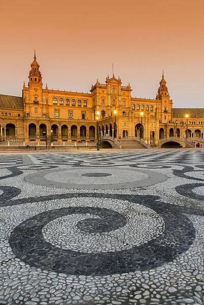 Plaza de Espana, Seville, Andalusia, Spain