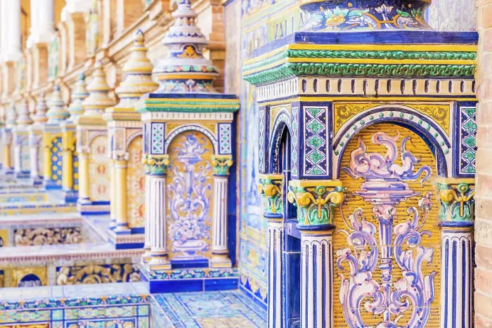 Framed Print : Plaza Espana, Seville, Andalusia, Spain Framed Print : Plaza Espana, Seville, Andalusia, Spain