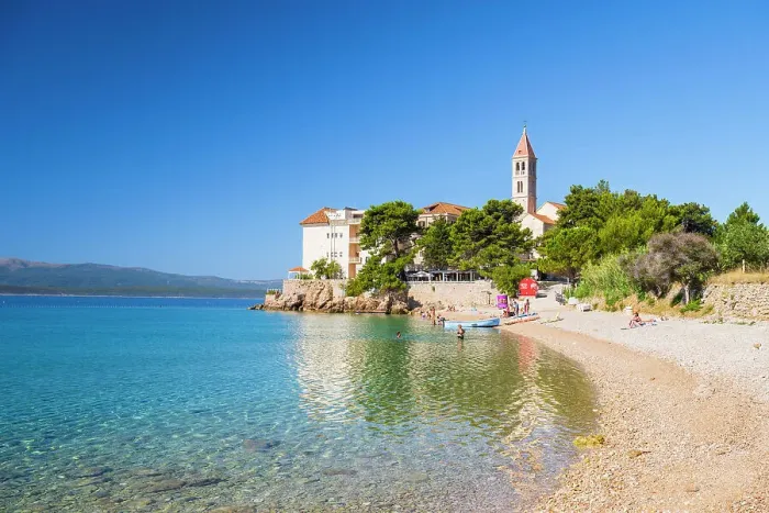Framed Print : Plaza Kotlina, Bol, Brac, Damatia, Adriatic Coast, Croatia Framed Print : Plaza Kotlina, Bol, Brac, Damatia, Adriatic Coast, Croatia