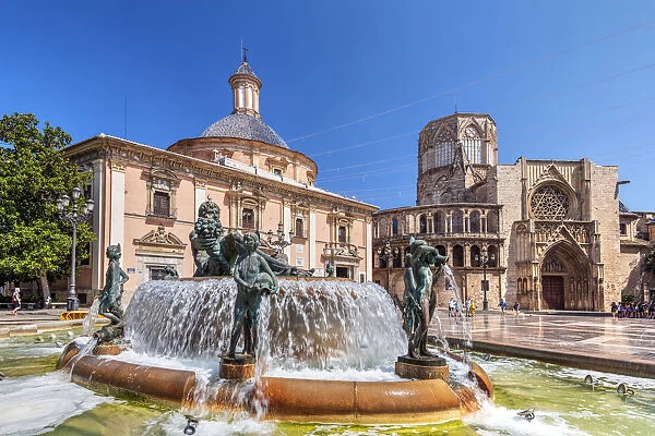 Plaza de la Virgen, Valencia, Comunidad Valenciana, Spain