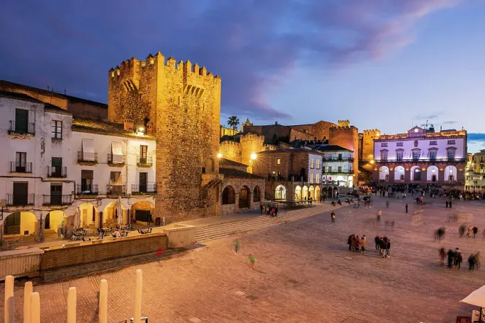 Framed Print : Plaza Mayor, Caceres, Extremadura, Spain Framed Print : Plaza Mayor, Caceres, Extremadura, Spain