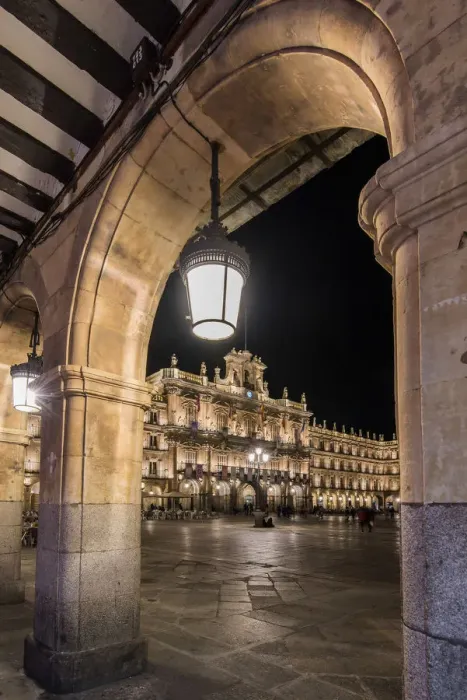 Framed Print : Plaza Mayor by night, Salamanca, Castile and Leon, Spain Framed Print : Plaza Mayor by night, Salamanca, Castile and Leon, Spain