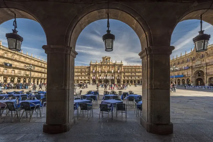 Framed Print : Plaza Mayor, Salamanca, Castile and Leon, Spain Framed Print : Plaza Mayor, Salamanca, Castile and Leon, Spain