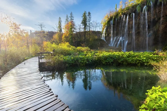 Framed Print : Plitvice lakes in autumn. Plitvice Jezera National Park, Lika-Senj county, Karlovac region, Croatia Framed Print : Plitvice lakes in autumn. Plitvice Jezera National Park, Lika-Senj county, Karlovac region, Croatia