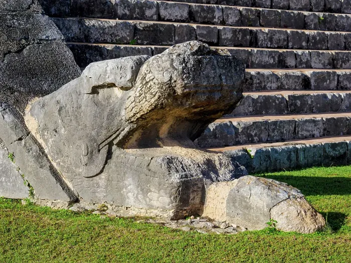 Framed Print : Plumed Serpent at El Castillo or Temple of Kukulcan, Chichen Itza, Yucatan State, Mexico Framed Print : Plumed Serpent at El Castillo or Temple of Kukulcan, Chichen Itza, Yucatan State, Mexico