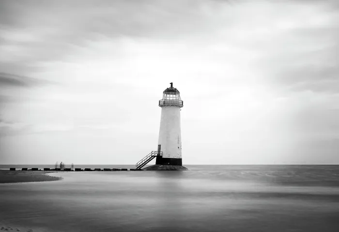 Framed Print : Point of Ayr Lighthouse, said to be haunted, at Talacre beach, Flintshire, Wales Framed Print : Point of Ayr Lighthouse, said to be haunted, at Talacre beach, Flintshire, Wales